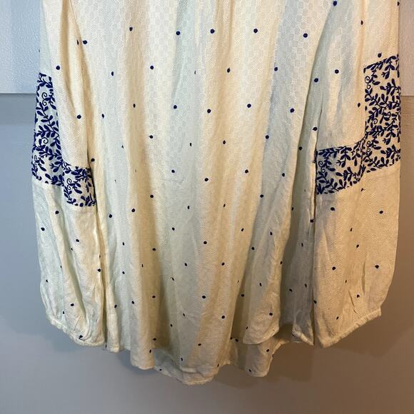 Anthropologie Libra Peasant Top by Vanessa Virginia, 10, Floral Embroidered EUC - Picture 14 of 14